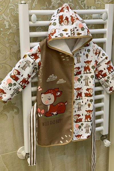 Bebechi Printed Hooded Children's Bathrobe Beach Children's Baby Poncho Bath Towel Inside Cotton Girl's Bathrobe Boy's Bathrobe