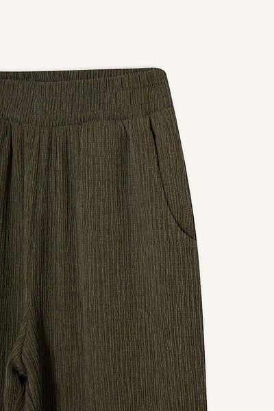 DeFacto Wide Leg Flexible Waisted Wide Leg Twist Pants F6291Ax25Sm