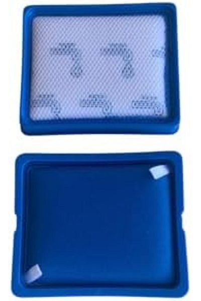 STOREMAX Ntwork Vacuum Cleaner Hepa Filter with Sponge - Blue Plastic - 2 Pcs - Cp0617 - Compatible with Models