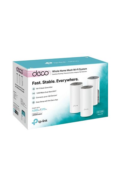 DECO E4 نظام لتوزيع شبكة Wi-Fi ل كامل المنزل AC 1200