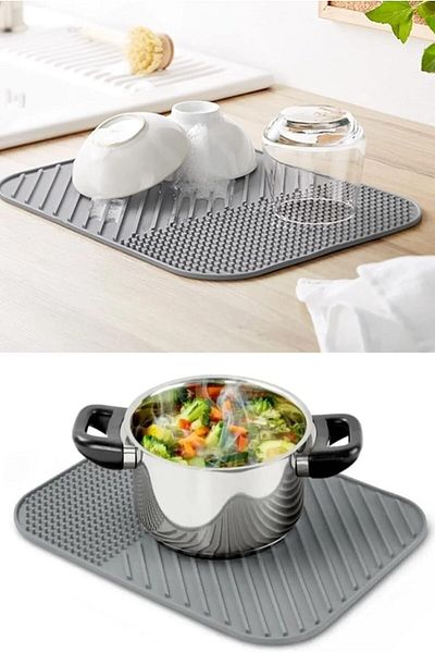 STOREMAX Jvnnastore Home Silicone Dishwashing Mat, Dish Strainer and Organizer Trendyfr 646268
