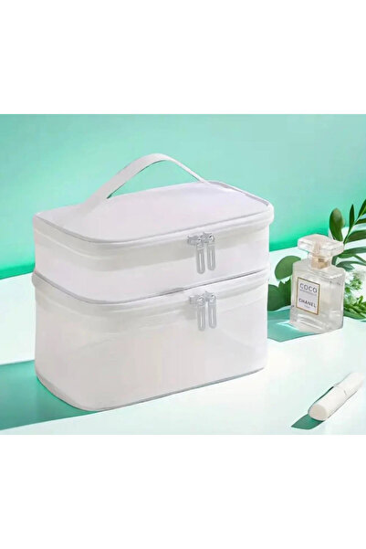 Moments Two-layer cosmetic bag for organizing makeup and cosmetics