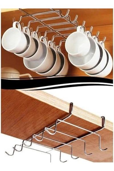 STOREMAX Jvnnastore Metal Cup Hanger Inside, 10 Hooks, Trendyfr 646268