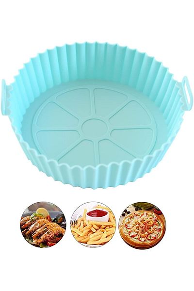 STOREMAX Sellbuystore Air Fryer Silicone Pot, 6.8 Inch Non-Stick Silicone Air Fryer Liners, Yen