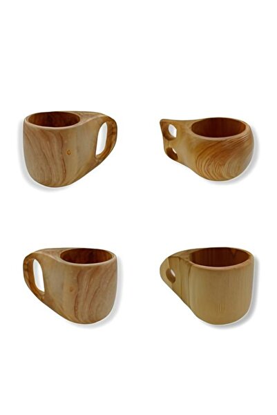 Wolawood Doğal Ahşap Kuksa Bardak Özel El Yapımı İskandinav Tarzı Kamp Mug Ku...