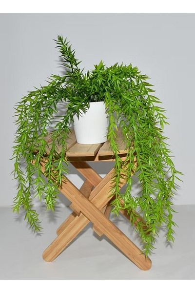 DRAMA HOME 2 Pieces Artificial Climbing Plant in White Pot