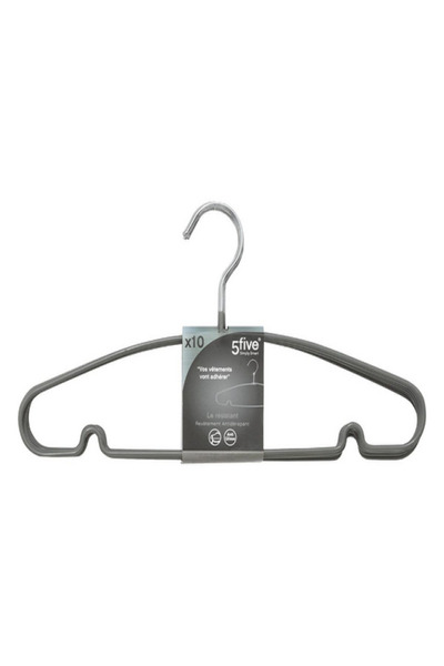 Five Simply Smart مجموعة شماعات قماشية عالية الجودة من المعدن والـ PVC مكونة ...