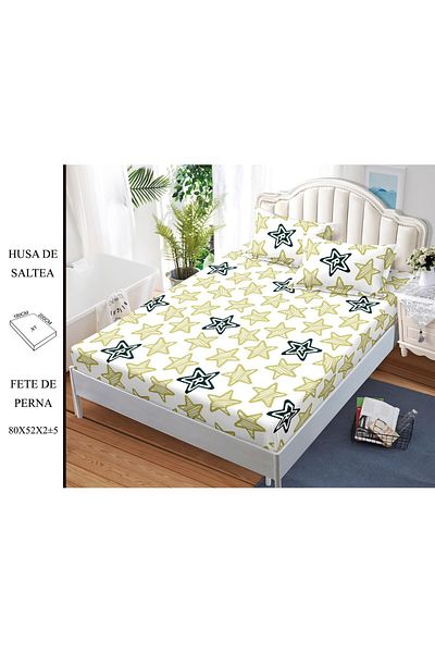 CHIRASO CHIRASO SUMMER Duvet Cover Set, Satin Cotton, 180x200 cm and 2 Pillowcases 80x52 cm
