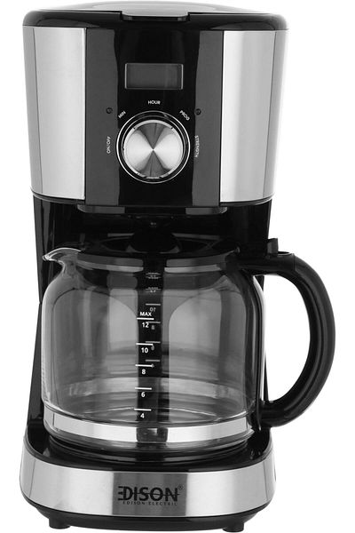 Edison Coffee Machine, 1.5L, 900W - Black