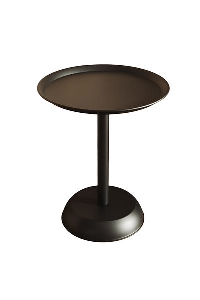 rexa White Single-Serving Side Table for Bed or Sofa