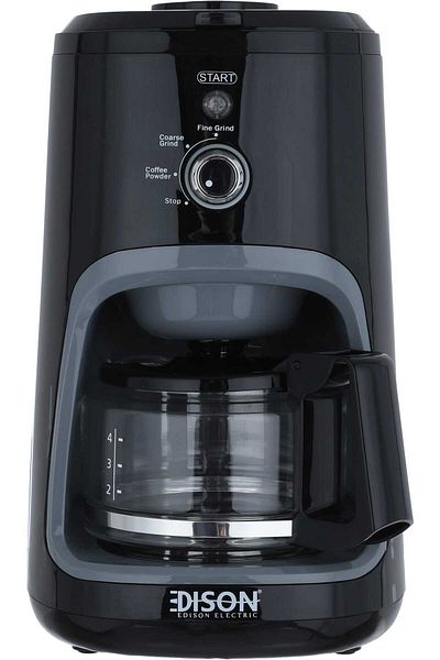 Edison Coffee Maker & Grinder, 900 Watts, 600 Grams, CM/061A-CB - Black