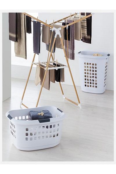 Five Simply Smart Hugger Sturdy Polypropylene Laundry Basket