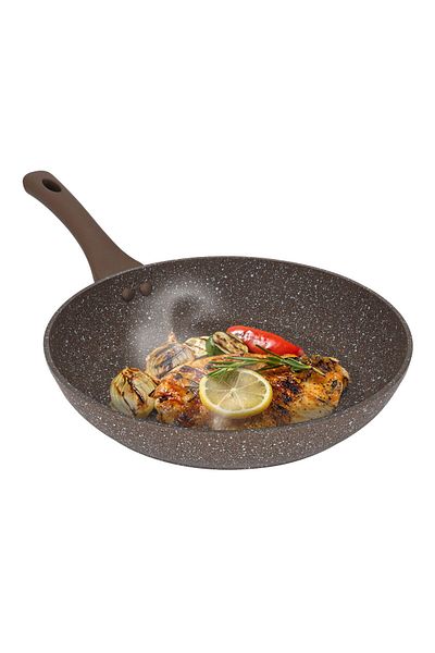 ROCKY Granite Pan, 28cm - Brown