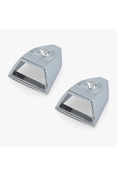 Generic Decorative ABS Plating Wiper Hole Cover Set Silver