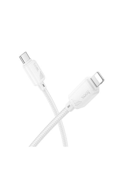 REDz Accessories Hoco USB Type-C To Lightning Cable, PD, 27W, X113, 1m, White
