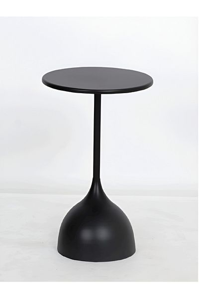 rexa Modern Metal Round Side Coffee Table with Sleek Design