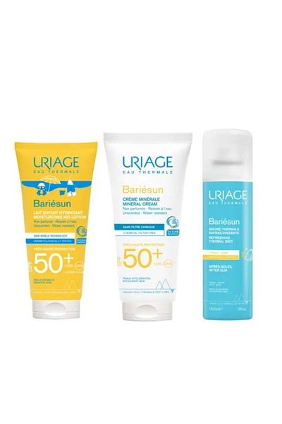 Uriage Bariesun Family Set – Baby Lotion Spf50 100ml Mineral Cream 100ml After-sun 150ml