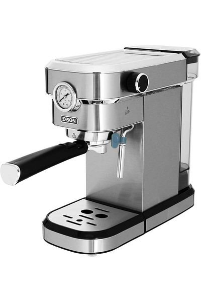Edison Espresso Maker, 1350W, 1.1L, SCM-01586 - Silver