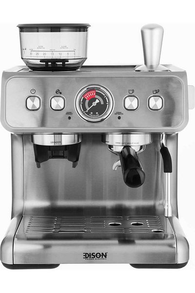 Edison Coffee Machine, 3000W, 1.5L, 2 Functions, CM5020BA-GS - Silver