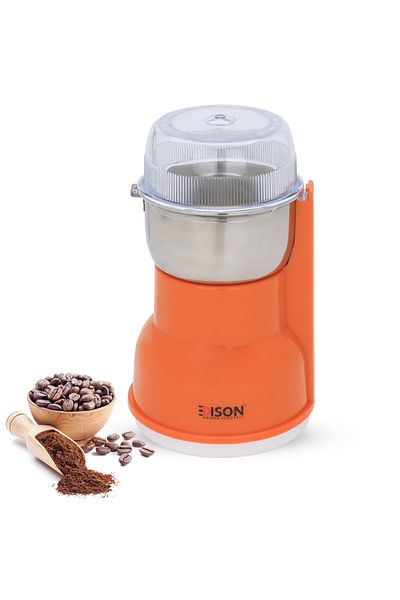 Edison Coffee Grinder, 250 Watts, 80 Grams - AG-36 Orange