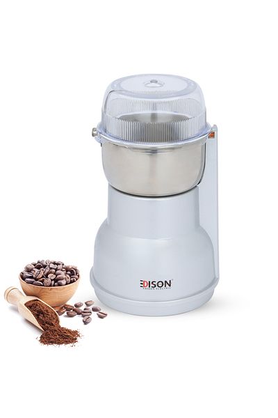 Edison Coffee Grinder, 250W, 80g - Silver