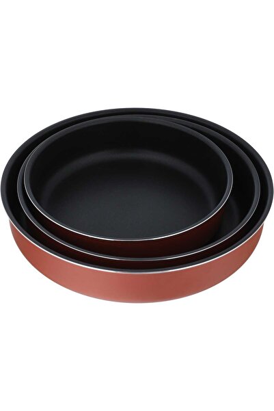 ROCKY Tefal Tray Set, 3 Pieces - Brown