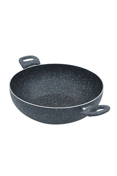 Alsaif Gallery Sword Gallery Granite Tray (Rocky), 30 cm - Black