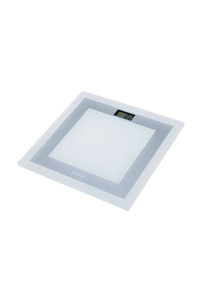 Vivax Oliva Vivax PS-154WG Bathroom Scale, 150 Kg, Grey/White Glass