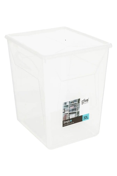 Five Simply Smart Simply+ Elegant and Durable Design Plastic Storage Box