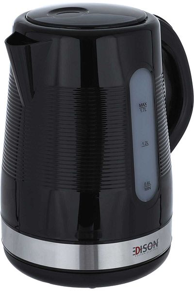 Edison Edison Electric Kettle, 2200 Watts, 1.7 Liters - Black