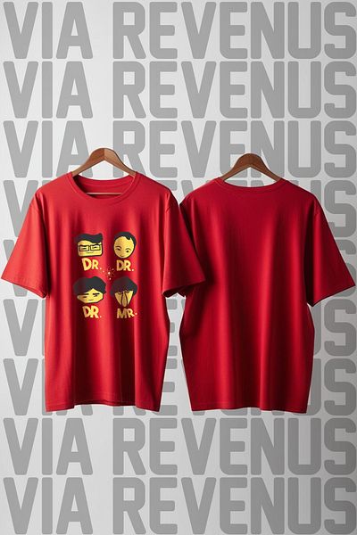 Vordevia The Big Bang Theory Printed Wide Fit Unisex Crew Neck Tshirt