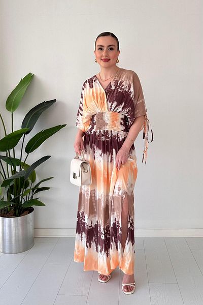 MaziButik Rochie Gipeli Tie Dye Gros Maro