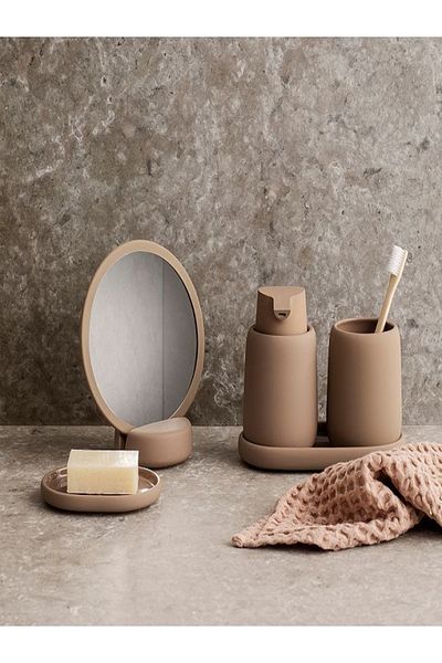 Five Simply Smart High Quality Ceramics Matte Finish Bathroom Soap Dispenser