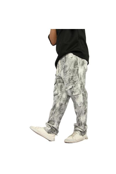 ALANAQA Unisex oversized jeans with front pockets