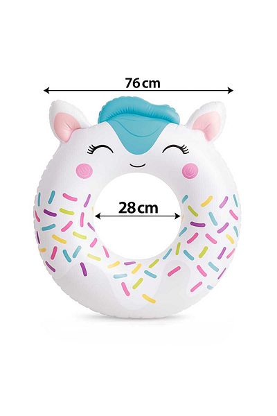 Intex 76 cm Inflatable Swimming Ring with Animal Figures – Cute Tube Animals Series – 40 kg Capacity
