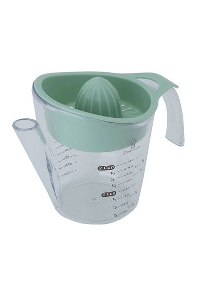 Alsaif Gallery Plastic Measuring Cup with Manual Juicer - Green