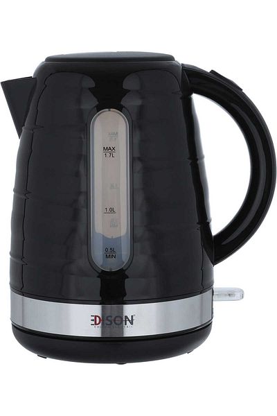Edison Electric Kettle Edison, 1850-2200W, 1.7L, HHB1706S/BK - Black