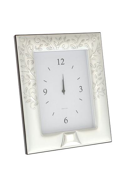 GiftExpress Silver-plated clock tree of life 26cm