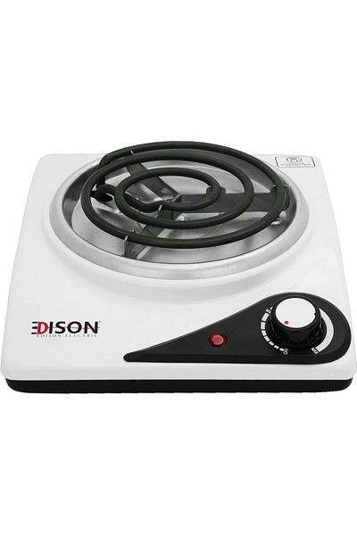 Edison Electric Heater Steel Edison, 2200W, 2 Burners, 46×28×10 cm, ES-3206SW - White