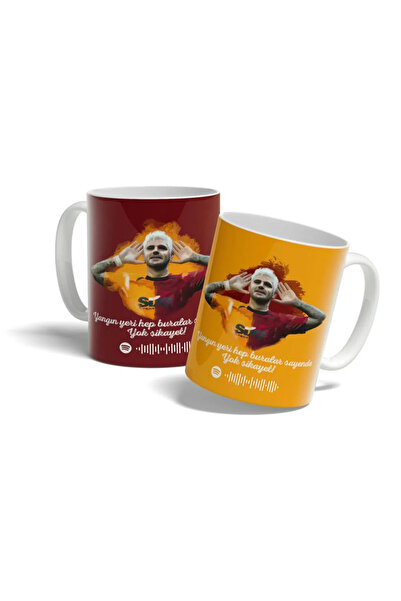 hediyemyum I Am Your Love Event Spotify Code Yellow Red Design Fan Printed Mug Cup Gift Mug