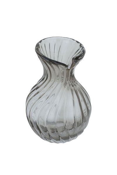 Alsaif Gallery Glass Vase Alsaif Gallery, 19×12×12 cm - Gray