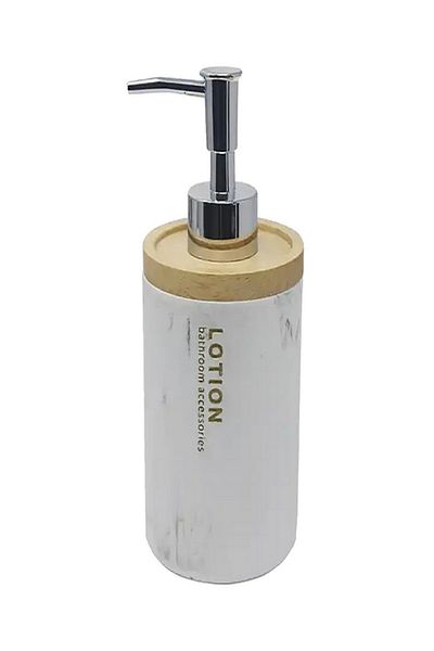 Five Simply Smart Lea Marble Effect Bathroom High Quality Ceramics Soap Dispenser