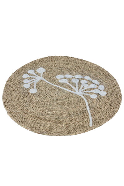 Generic Al Saif Gallery Rattan Tablecloth, 33 cm - Beige