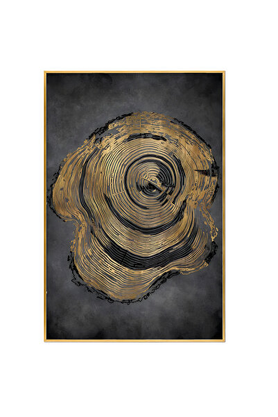 Harikabirev HARİKABİREV | COMBINĂ CU MODEL SOI ABSTRACȚIE AURIE (BOHEM) | MDF PLKSMDF CU CADRU DIN PLEXI