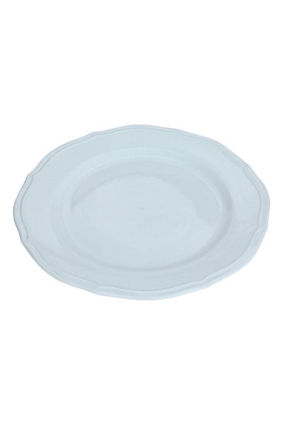 Alsaif Gallery Porcelain Serving Plate Alsaif Gallery, 10.5 inch, Flat Circular - White