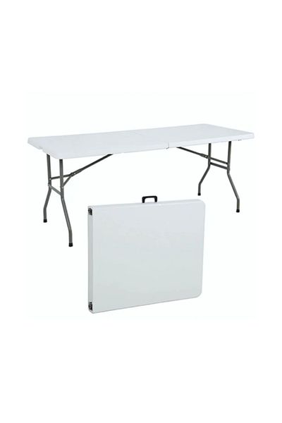 rexa 4 ft. Fold-in-Half Trestle Table