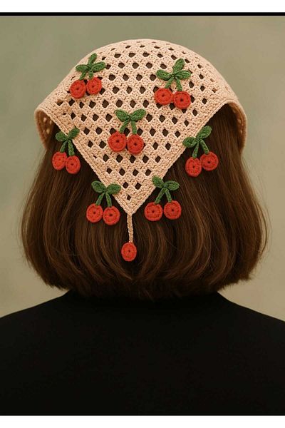 No Name Atelier Design Cherry Cherries Bandana