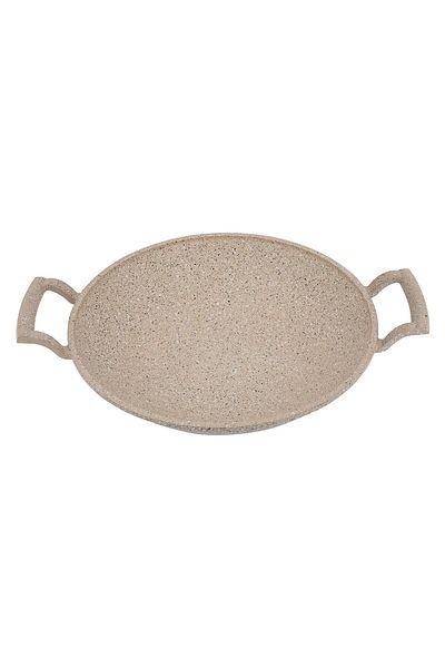 Alsaif Gallery Granite Frying Pan Alsaif Gallery, 30 cm, Side Handles - Light Brown