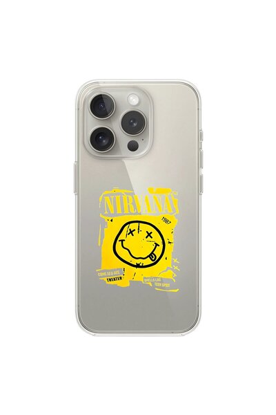Dali Design حافظة شفافة متوافقة مع هاتف iPhone 15 Pro Max بتصميم Nirvana