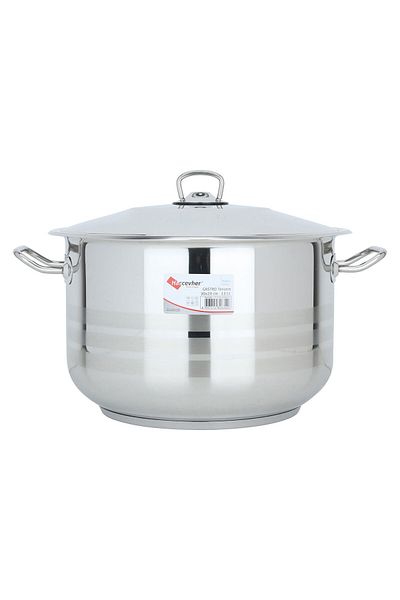 Alsaif Gallery Steel Pot Alsaif Gallery, 30×20 cm - Silver